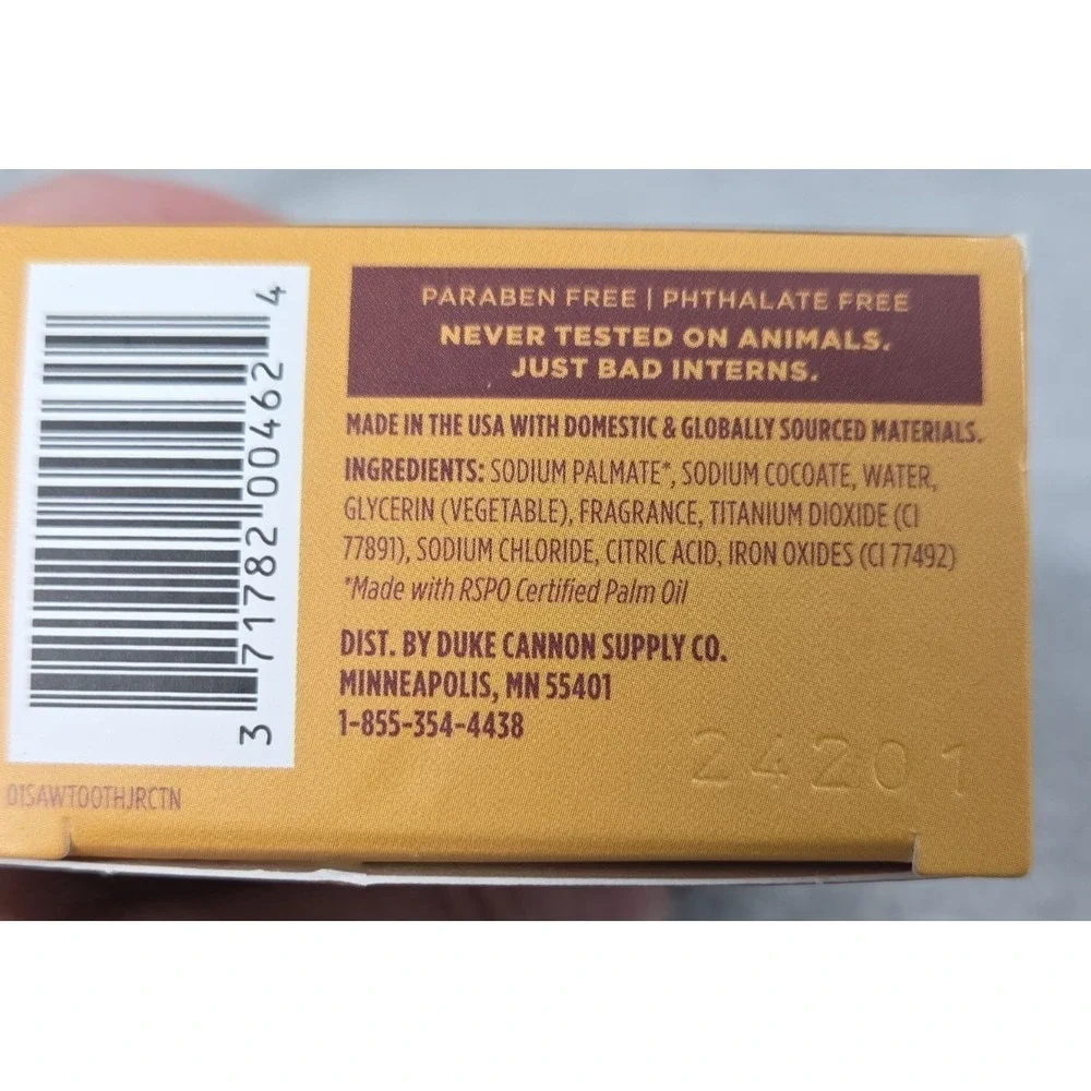 Duke Cannon Supply Co Mens Big Brick of Soap (2) Sawtooth and Midnight Swim NEW
